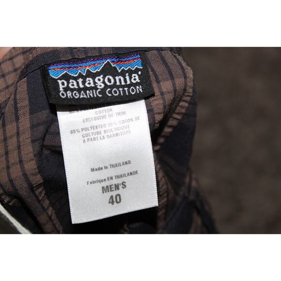 Bundle Lot of 3 Patagonia Thrift Shorts Plaid Striped Flat Front Men's Size 40 - Picture 13 of 16